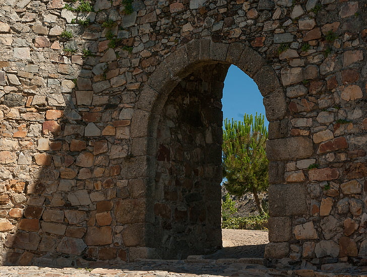 puerta, Arca, pared, Rampart