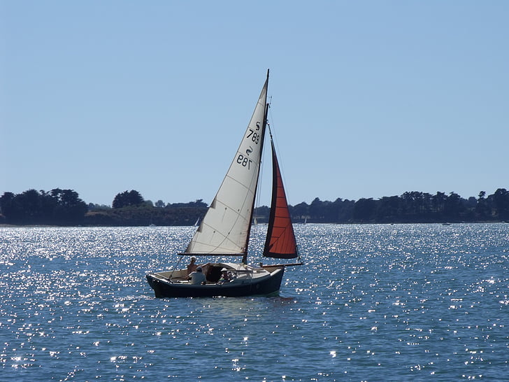 sailboat, boat, brittany