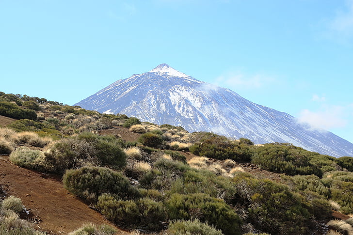 Ténérife, Teide, volcan, îles Canaries, nature, Parc national du Teide, montagne