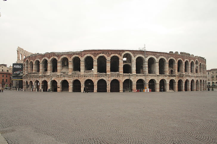 Verona, Arena, pamiatka, Piazza, umenie, História, mesto