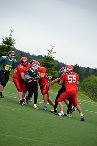 football, american football, cooperation, toil, placement, courage, run