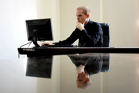 business, businessman, chair, computer, desk, desktop, entrepreneur