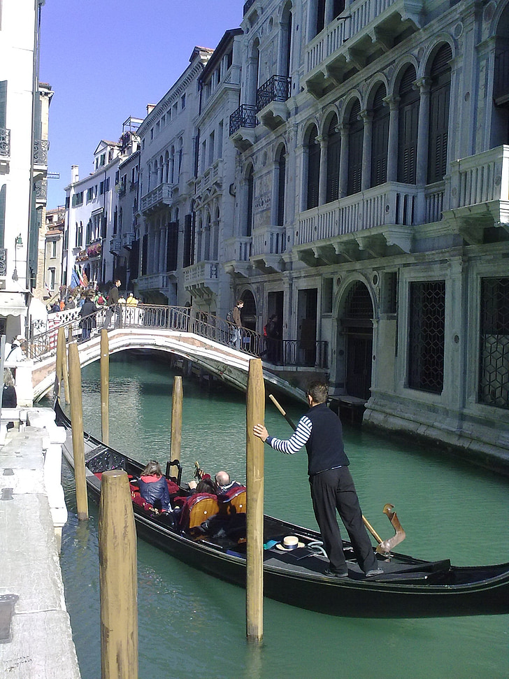 Veneza, gôndola, canal