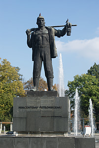 Vincent pstrowski, Zabrze, pstrowskiego monument i zabrze, mästare i arbete, pstrowski, hämtare, gruvan jadwiga