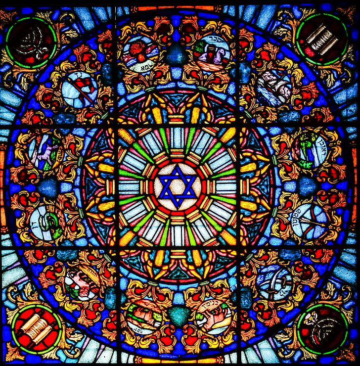vitrage, festett üveg, ablak, templom ablak, templom, vallás, hit