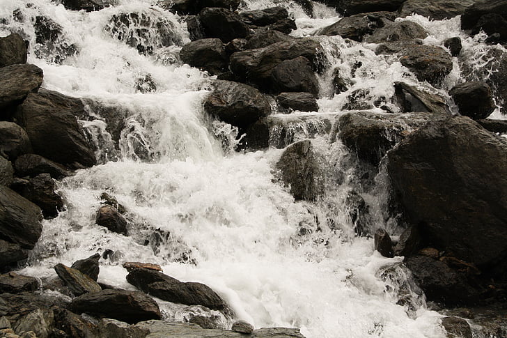 cascata, acqua, rocce, natura, flusso, Austria