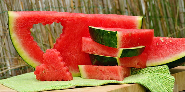 melon, vannmelon, frukt, rød, papirmasse, saftig, forfriskninger