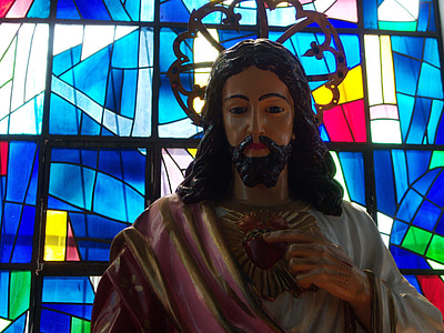Христос, Исус, изображение, стъклопис
