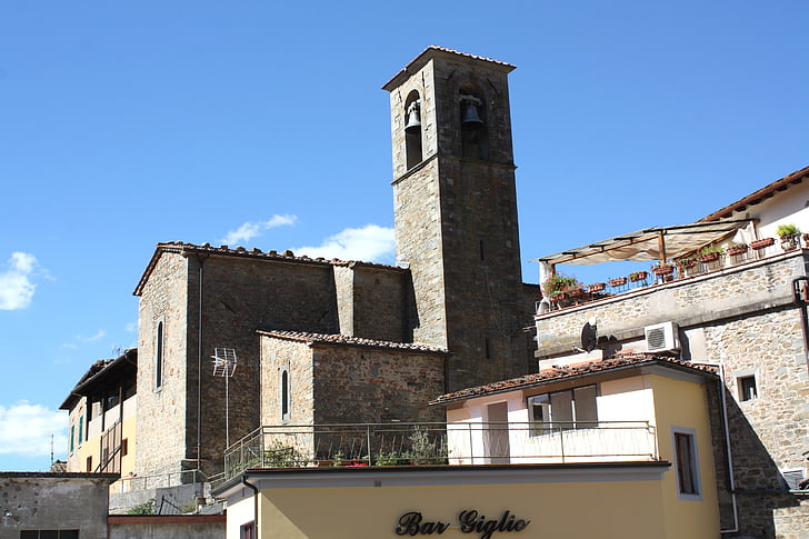 Loro cuiffenna, Toscana, kyrkan, arkitektur, Italien