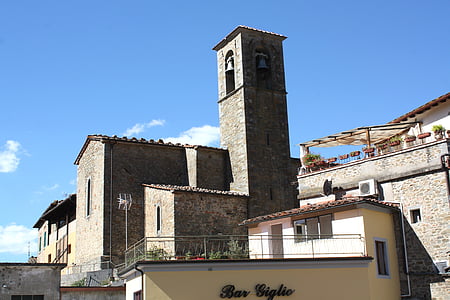 Loro cuiffenna, Toscana, kirke, arkitektur, Italia