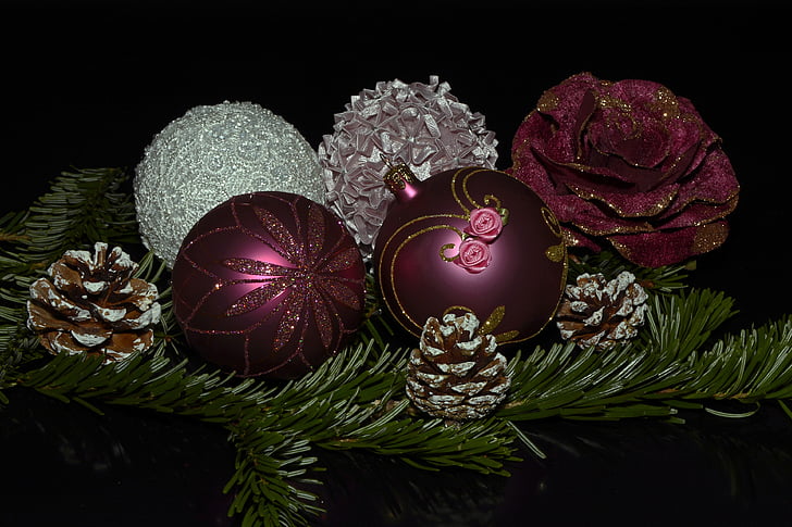Božić kuglice, loptice, Božić, Došašće, vrijeme Božića, Zima, dekoracija