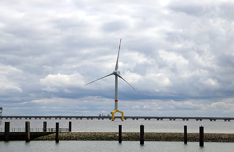 molinet de vent, energia eòlica, Mar, en alta mar, energia, Ecologia, Tecnologia Ambiental