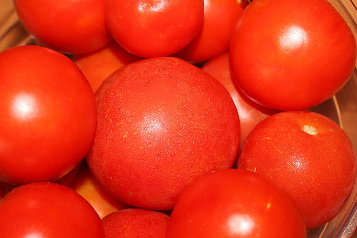 pomodori, rosso, verdure, cibo, vitamine