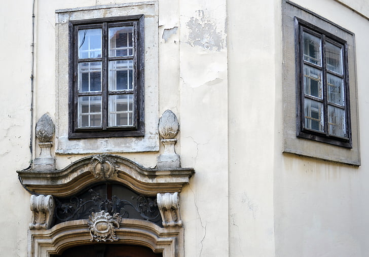 Slovakien, Bratislava, Windows, arkitektur, byggnad, gamla