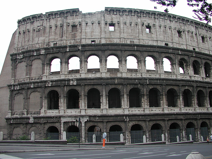 Róma, építészet, ősi, Olaszország, utazás, római, Colosseum