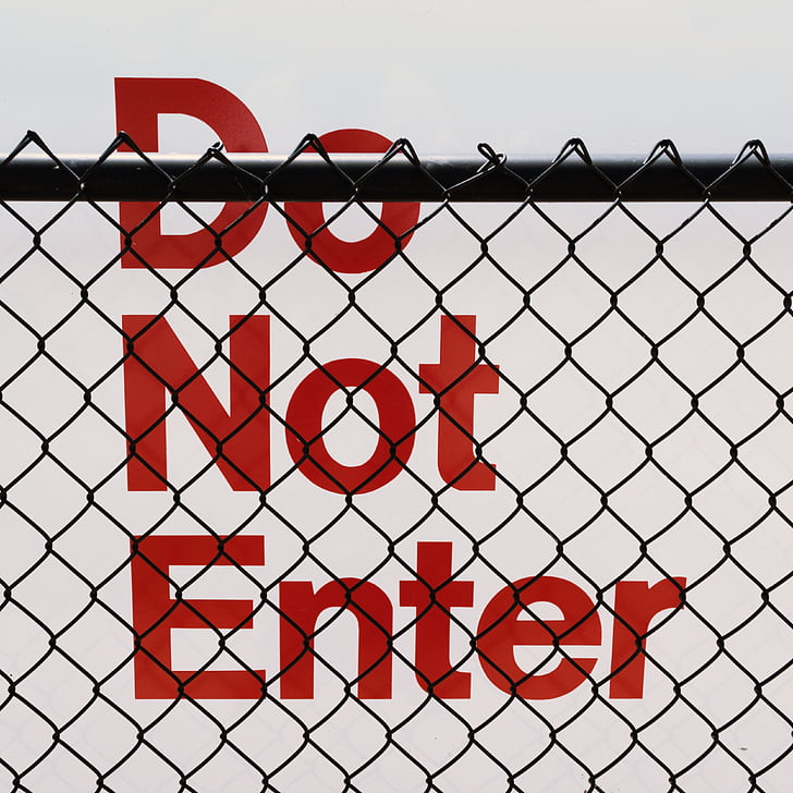 sign, do not enter, red, danger, warning, white, forbidden