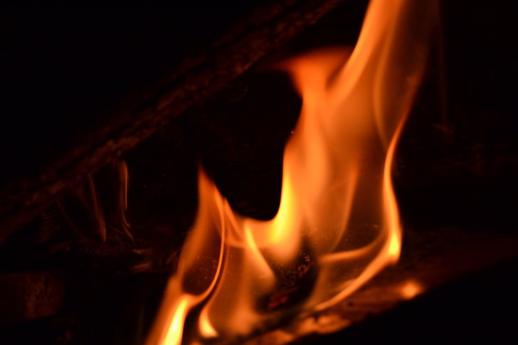 flamme, brann, varme, Hot
