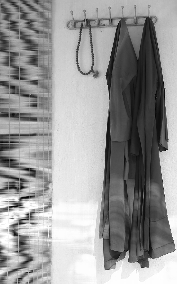 shirt, munke, bronzeskulptur, blinds dør, Sour, Hanoi, Vietnam