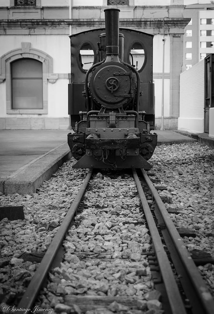 tåg, Gijón, museet