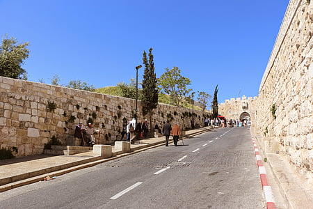 이스라엘, 예루살렘, 벽, 오래 된 도시