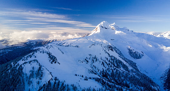 naturen, landskap, Mountain, moln, Sky, resor, äventyr