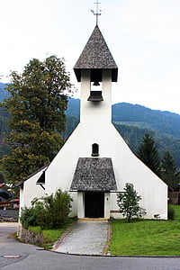 Iglesia, religión, Creo, Iglesia Evangélica, Ramsau, Baviera superior, Christen