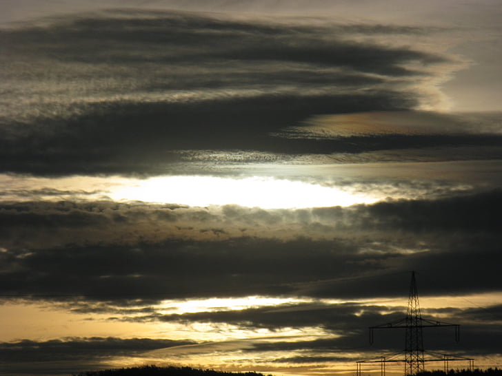 pilvi, p, taivas, Sunset, Luonto, Cloud - sky, Cloudscape