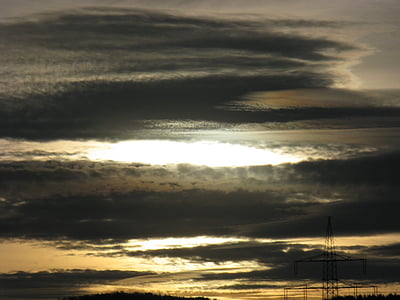 Chmura, dzień s, niebo, zachód słońca, Natura, Chmura - Niebo, Cloudscape