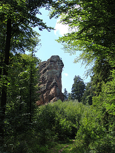 asselstein, Pfalz, Pfälzerwald, Rock, lezenie, vertikálne, Extreme