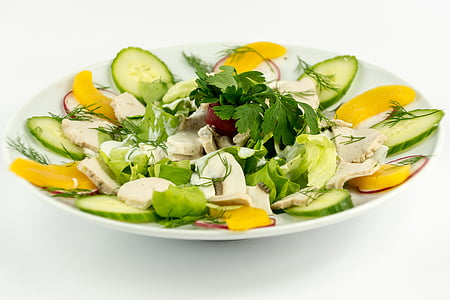 élelmiszer, zöld, saláta, növényi, egészséges, friss, étkezés