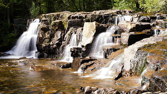landscape, waterfalls, water courses