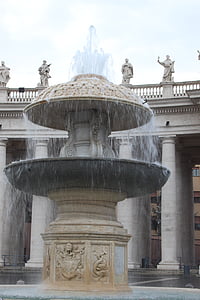 St peter's square, vodnjak, vode