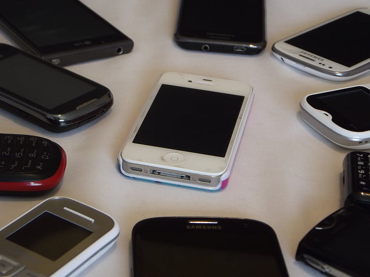 iPhone, smartphone, zaslon osjetljiv na dodir, zaslon, koji se kreće telefon, mobitel, telefon