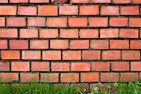 brique, mur, rouge, mur de briques, rupture, texture de brique, blocs