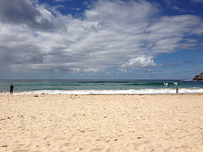 Сидни, море, плаж, пясък, брегова линия, природата, лято