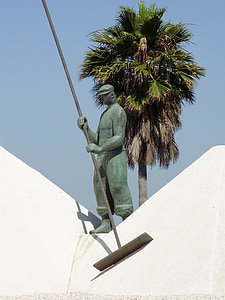 Puerto real, Spania, monumente, sculptura, lucrătorilor, sare