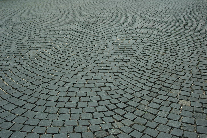 paviment, Cobble, sòl, textura, pedra, trepitjar, carrer