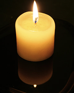 κερί, φλόγα, φως, φωτιά, σκούρο, καύση, κερί