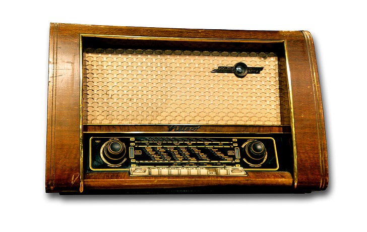 Radio, Röhren radio, Empfänger, Rohr, Technologie, 50er Jahre, Antik