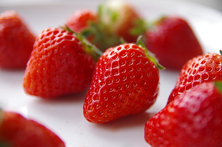 strawberry, fruit, fresh