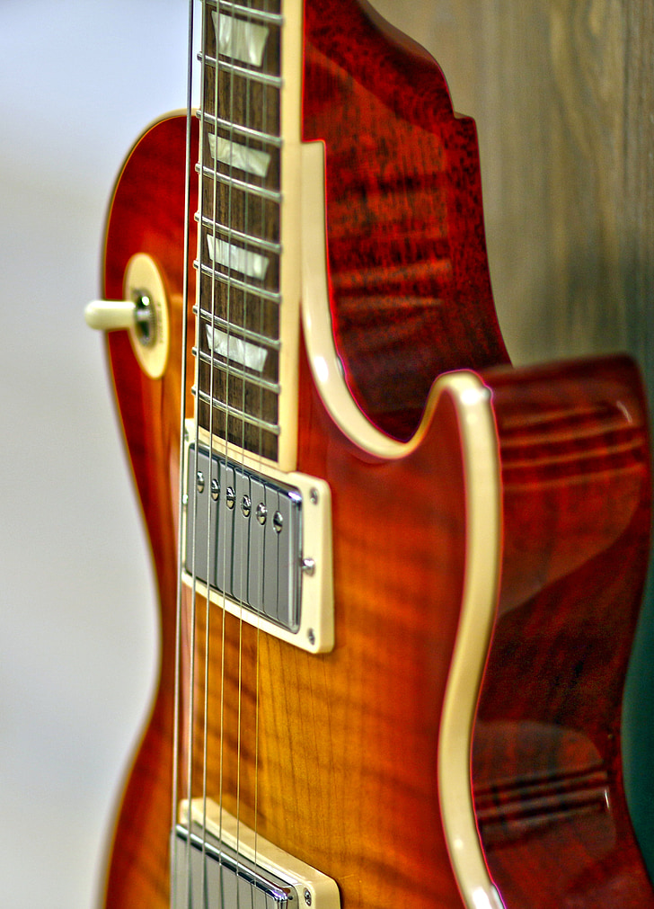 elektromos gitár, gitár, Gibson, HDR, a Les Paul, zene, eszköz