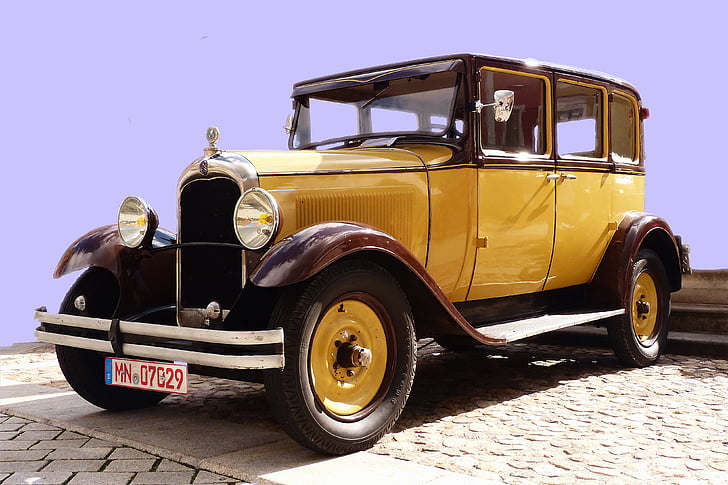 Citroen, Oldtimer, historiskt sett, Classic, Frankrike, fordon, gammal bil