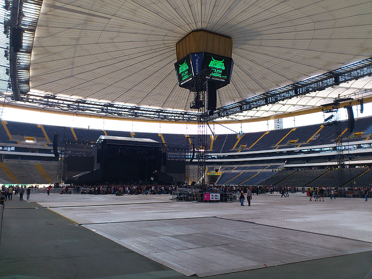 концерт, живий концерт, Commerzbank arena, етап, заспокоїти перед бурею, великий, простір