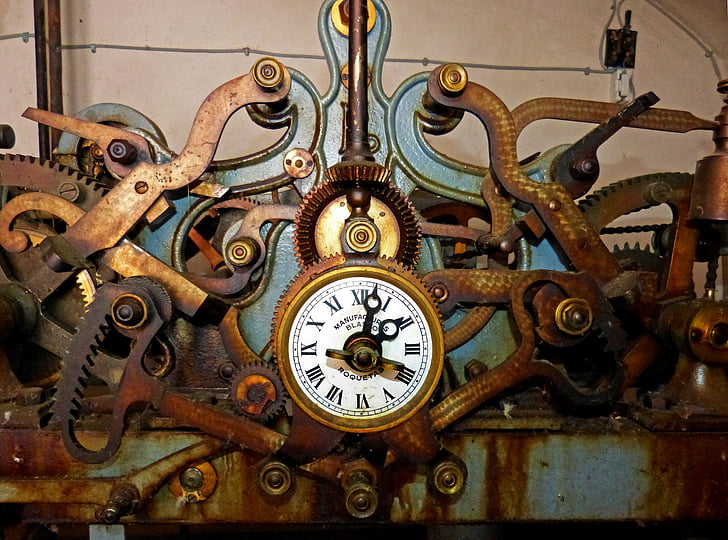 clock, clock bell, clockwork, old, gears, the clock tower