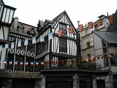 Rouen, Normandie, Normandía, Francia, Casa, Maison, Turismo
