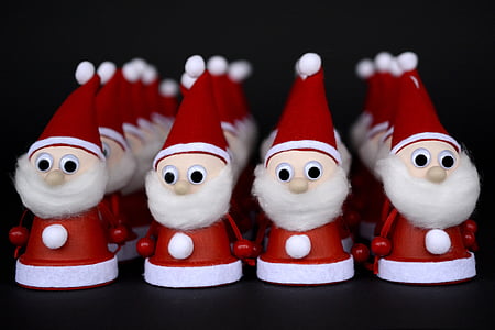尼古拉斯, 织物, 圣诞老人, 来临, 红色, 圣诞节的时候, 帽