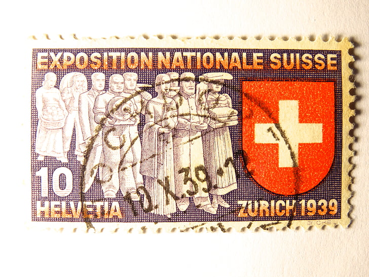 bélyegző, Svájc, centime, Post