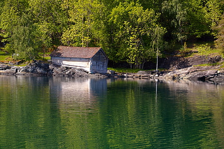 Norveška, fjordlandschaft, planine, krajolik, priroda, proljeće, odmor