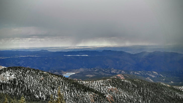 Colorado, Gunung, alam, berbatu, salju, indah, Taman