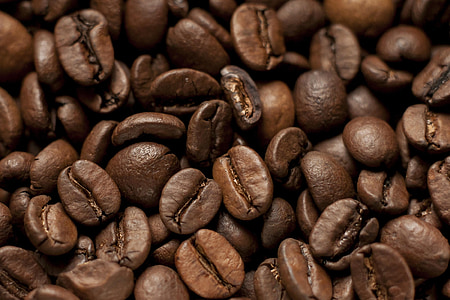 zrna kave, pržena, smeđa, kofein, kafić, piće, doručak
